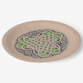 Celtic Knot Pappteller (Schrägansicht)