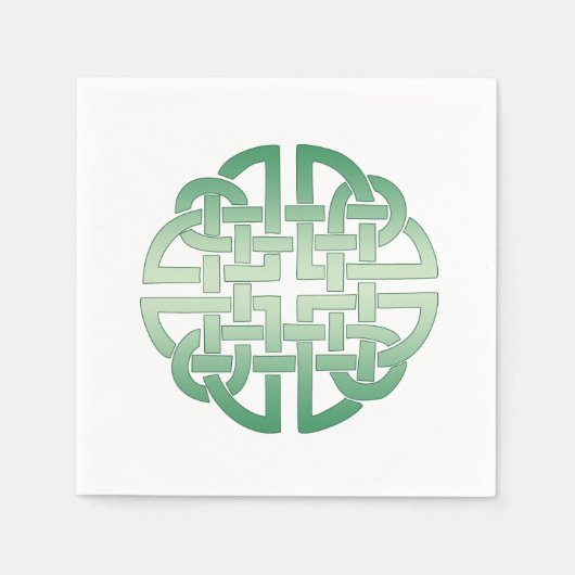 Celtic Knot Pattern auf bearbeitbarem Hintergrund Serviette (Vorderseite)