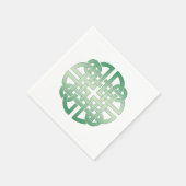 Celtic Knot Pattern auf bearbeitbarem Hintergrund Serviette (Ecke)