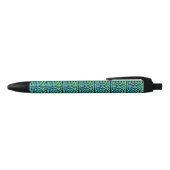 Celtic Knot Pattern Blue Green Pen Kugelschreiber (Oberseite)