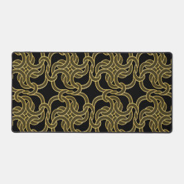 Celtic Knot Pattern Elegante Klassik Black & Gold Schreibtischunterlage