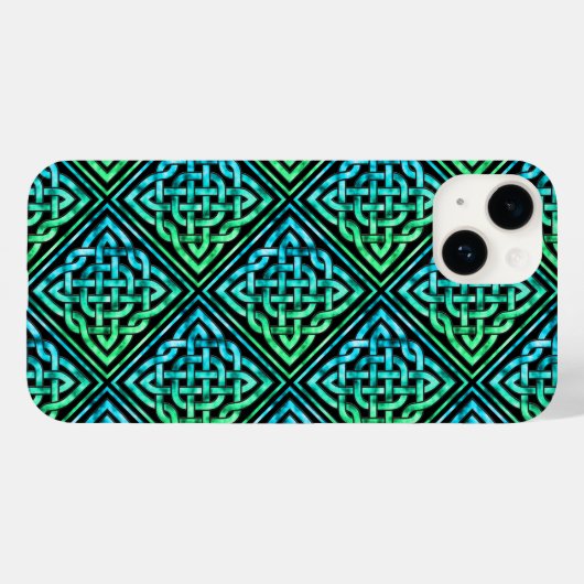 Celtic Knot Pattern iPhone 14 Fall Case-Mate iPhone Hülle (Rückseite (Horizontal))