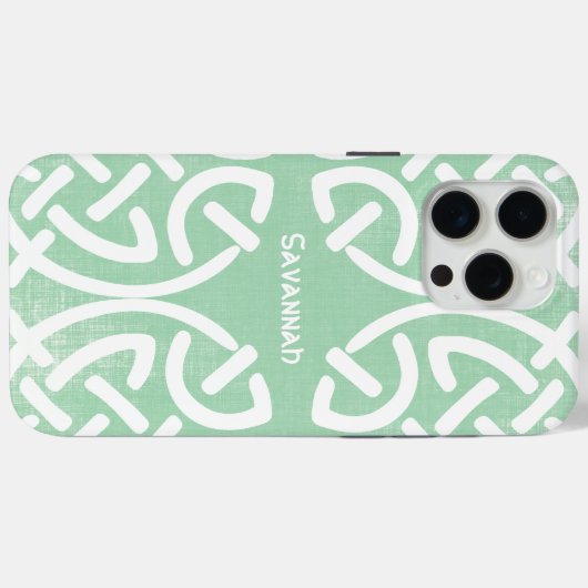 Celtic Knot Pattern Jedes farbige Personalisierte Case-Mate iPhone Hülle (Rückseite (Horizontal))