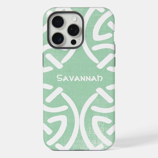 Celtic Knot Pattern Jedes farbige Personalisierte iPhone Hülle (Rückseite)
