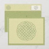 Celtic Knot Postkarte (Vorne/Hinten)