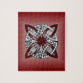 Celtic Knot Red Doodle Zeichnend Puzzle (Vertikal)