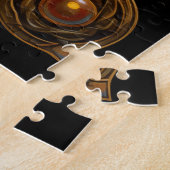 Celtic Knot Red Gold Knüpfarbeit Puzzle (Seite)