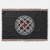 Celtic Knot Red Metallic Blanket Decke (Vorderseite)