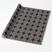 Celtic Knot Red Metallic Geschenkpapier (Ungerollt)