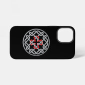 Celtic Knot Red Metallic iPhone 12 Mini Hülle (Rückseite (Horizontal))