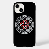 Celtic Knot Red Metallic iPhone 14 Fall Case-Mate iPhone Hülle (Rückseite)