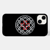 Celtic Knot Red Metallic iPhone 14 Fall Case-Mate iPhone Hülle (Rückseite (Horizontal))