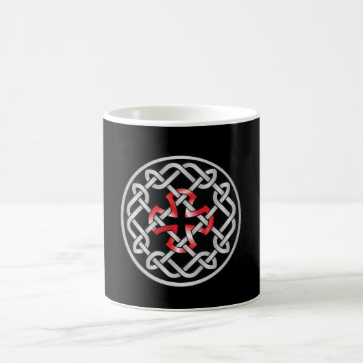 Celtic Knot Red Metallic Tasse (Mittel)
