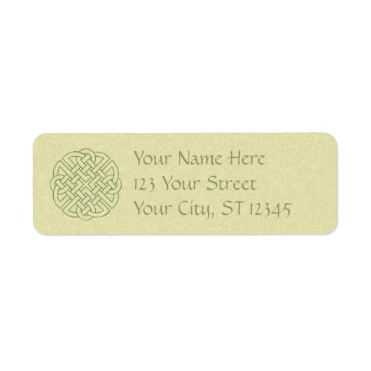 Celtic Knot Return Address Label (Vorne)