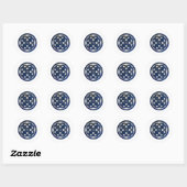 celtic knot runder aufkleber (Blatt)
