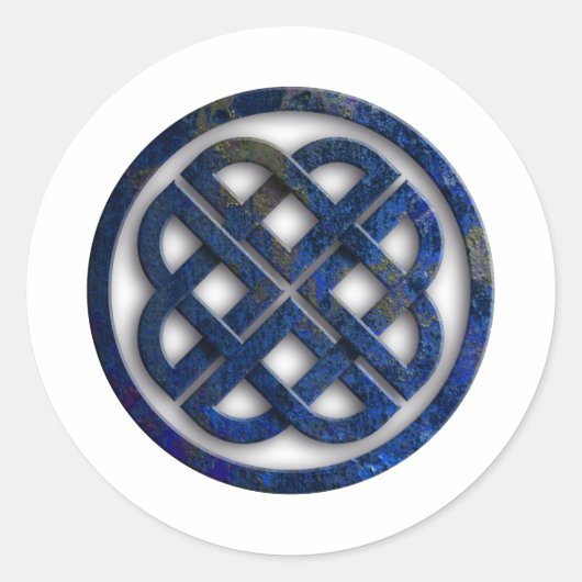 celtic knot runder aufkleber (Vorderseite)