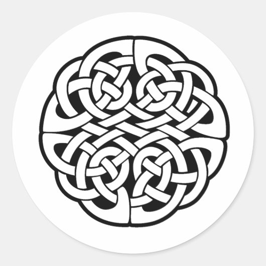 Celtic Knot Runder Aufkleber (Vorderseite)