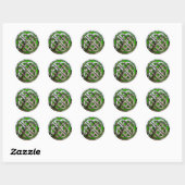 celtic knot runder aufkleber (Blatt)