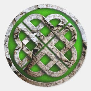 celtic knot runder aufkleber