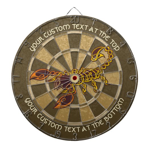Celtic Knot Scorpion Dart Board Dartscheibe (vorne)