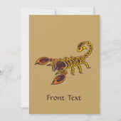 Celtic Knot Scorpion Einladung (Vorderseite)