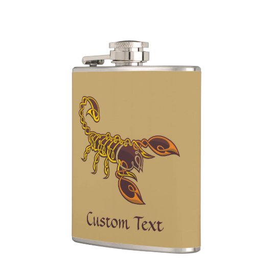 Celtic Knot Scorpion Flachmann (Links)