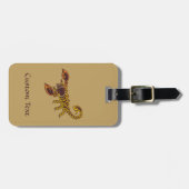 Celtic Knot Scorpion Gepäckanhänger (Vorderseite horizontal)