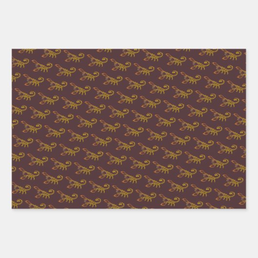 Celtic Knot Scorpion Geschenkpapier Set (Vorderseite 3)