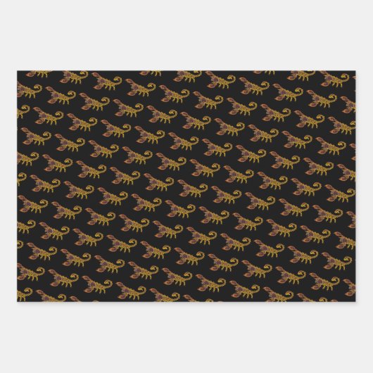 Celtic Knot Scorpion Geschenkpapier Set (Vorderseite 2)