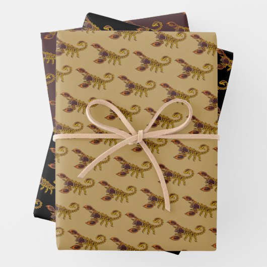 Celtic Knot Scorpion Geschenkpapier Set (Beispiel)