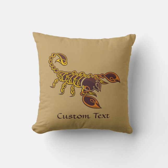 Celtic Knot Scorpion Kissen (Vorderseite)