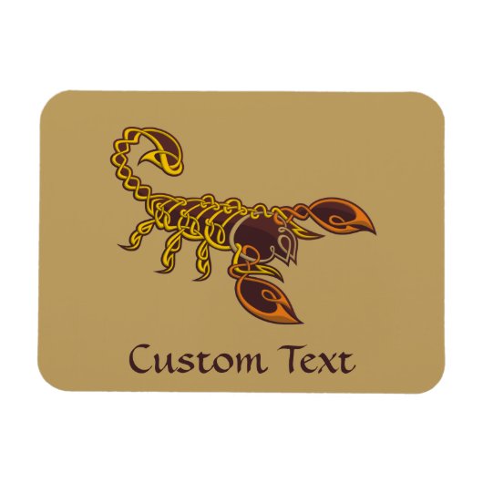 Celtic Knot Scorpion Magnet (Horizontal)