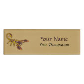 Celtic Knot Scorpion Namenschild (Vorderseite)