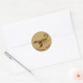 Celtic Knot Scorpion Runder Aufkleber (Umschlag)