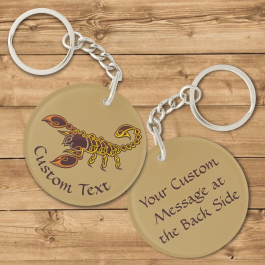 Celtic Knot Scorpion Schlüsselanhänger