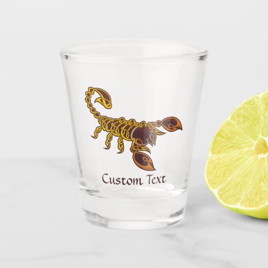 Celtic Knot Scorpion Schnapsglas (Vorderseite)