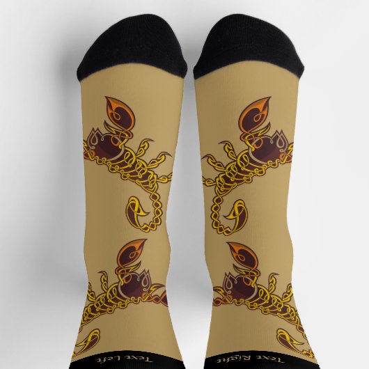 Celtic Knot Scorpion Socks Socken (Oben)