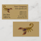 Celtic Knot Scorpion Visitenkarte (Vorne/Hinten)