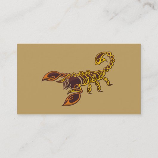 Celtic Knot Scorpion Visitenkarte (Rückseite)