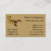 Celtic Knot Scorpion Visitenkarte (Vorderseite)