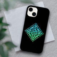 Celtic Knot - Single Blue Green iPhone 14 Fall