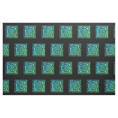 Celtic Knot - Square Blue Green Design Stoff (Fat Quarter (45,7 x 55,9 cm))