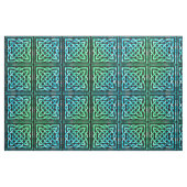 Celtic Knot - Square Blue Green Stoff (Fat Quarter (45,7 x 55,9 cm))