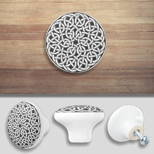 Celtic Knot Style Door Knob Kabinett Pull Keramikknauf