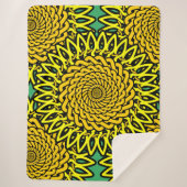 Celtic Knot Sunflower Pattern Sherpadecke (Vorderseite)