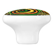 Celtic Knot Swirl Door Knob Kabinett Pull Keramikknauf (Seitenansicht)