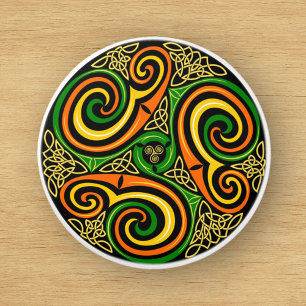 Celtic Knot Swirl Door Knob Kabinett Pull Keramikknauf