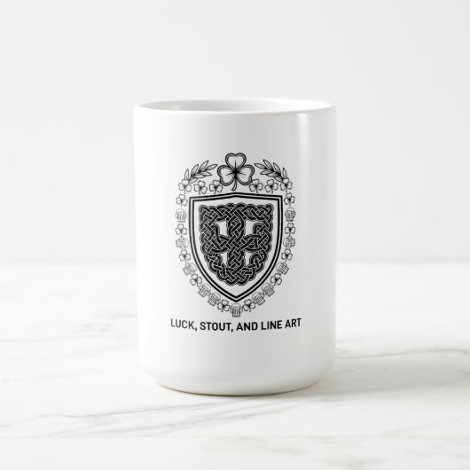 Celtic Knot T-Shirt, Symmetrical Shield Kaffeetasse (Mittel)