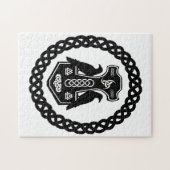 Celtic Knot Thor's Hammer Puzzle (Horizontal)