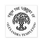 Celtic Knot Tree of Life #1P Library Name Permastempel (Design)